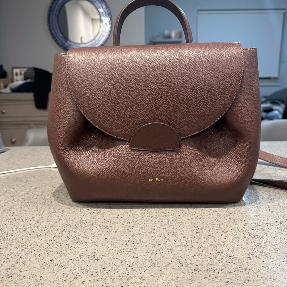 Polene Numero Un Chocolate Brown Tote Bag